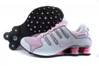 baskets nike shox promos nz taille 36-40 -blance-rose-rouge-type-01